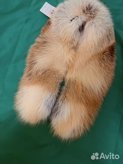 Воротник горжетка накидка мех рыжей лисы