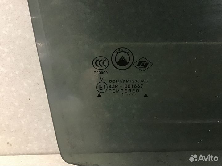 Стекло двери задней правой Geely MK Cross 2011