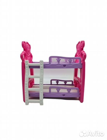 Кроватка для кукол двухярусная