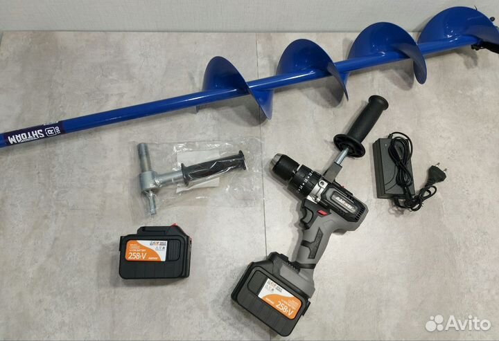 Шуруповерт Nanwei 150Nm 2 Акб 6Ah + Шнек Тонар 150