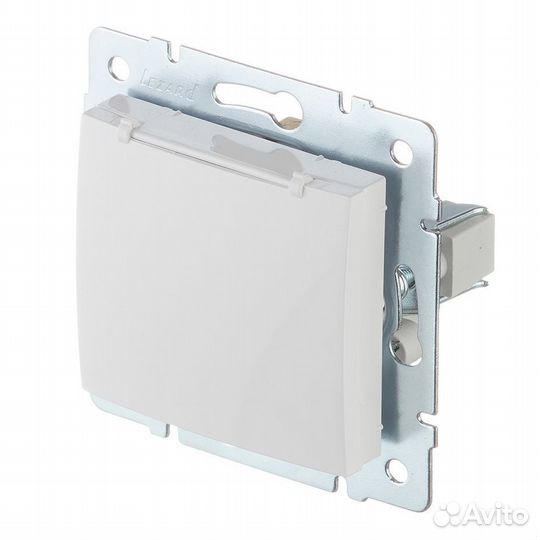 Розетка 707-0288-123B скрытая установка белая с за