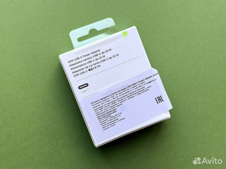 Зарядка Apple USB-C 20W Power Adapter оригинал нов