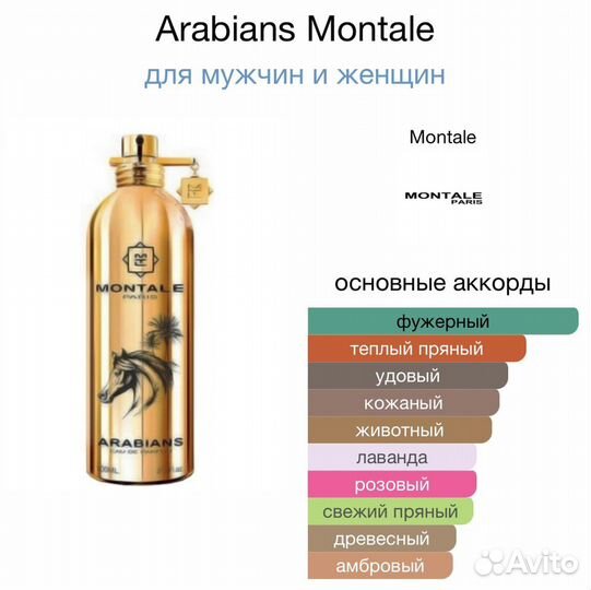 Montale arabians (распив)