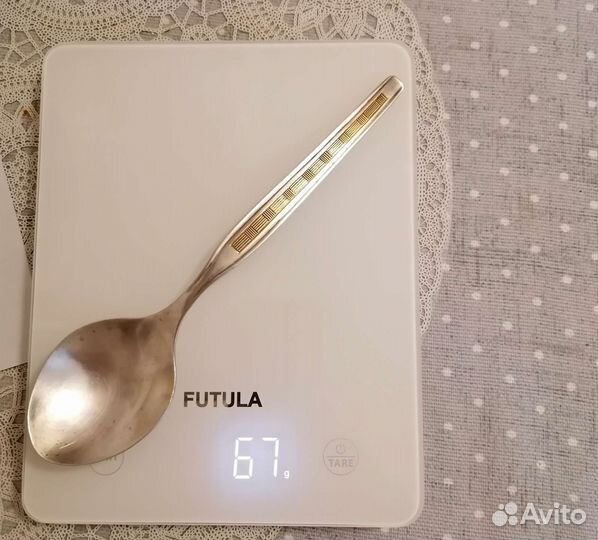 Ложка и кольцо для салфетки. Серебро