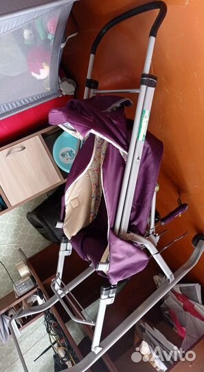 Санки коляска с колесами