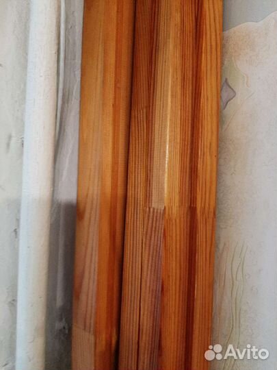 Бруски дерево 4шт покрытые лаком