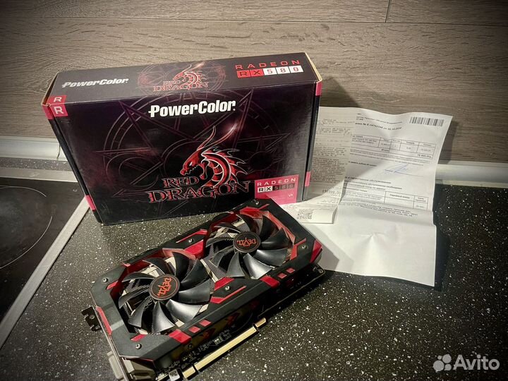 Видеокарта RX580 8gb Red Devil