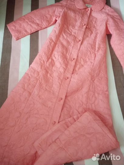 Винтажный утеплённый халат