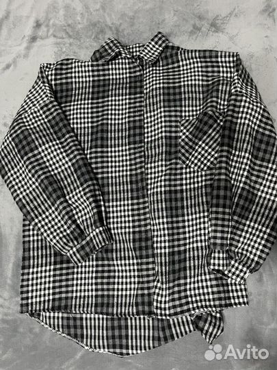 Рубашка в клетку женская