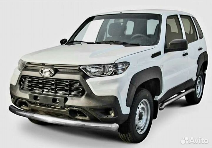 Защита Niva Travel по кругу нержавейка