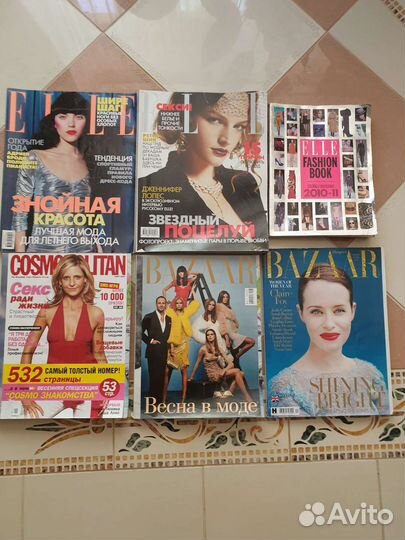 Журнал Elle,Bazaar, Cosmopolitan
