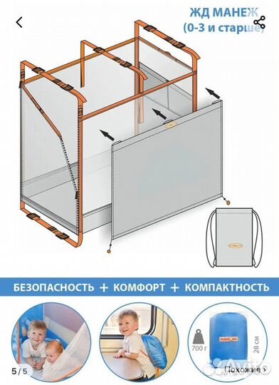 Детский манеж для поезда