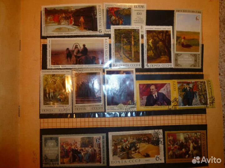 Марки - Космос, Живопись, Авиация,Флот, Транспотр