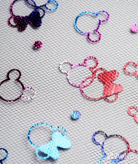 Фатин для рукоделия набор 4 шт