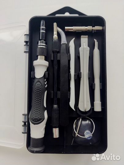 Набор бит +отвертка +гибкий адаптер для ремонта