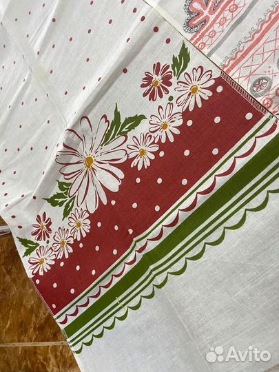 Рушник СССР полотенце льняное вышивка