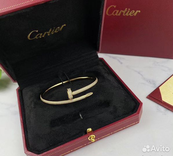 Браслет Cartier гвоздь в камнях