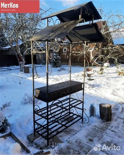 Кованые мангалы с крышей