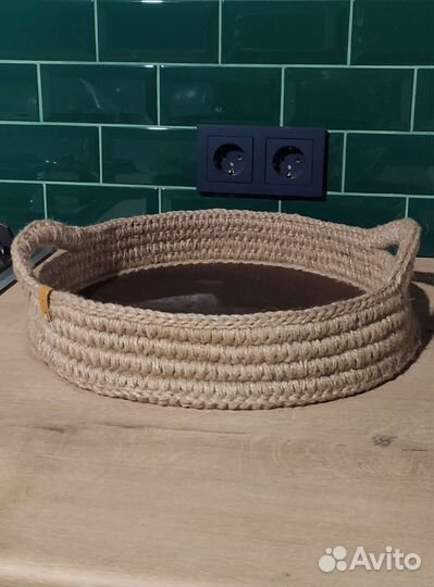 Поднос из джута