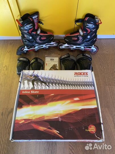 Ролики Roces размер 36-40 + защита