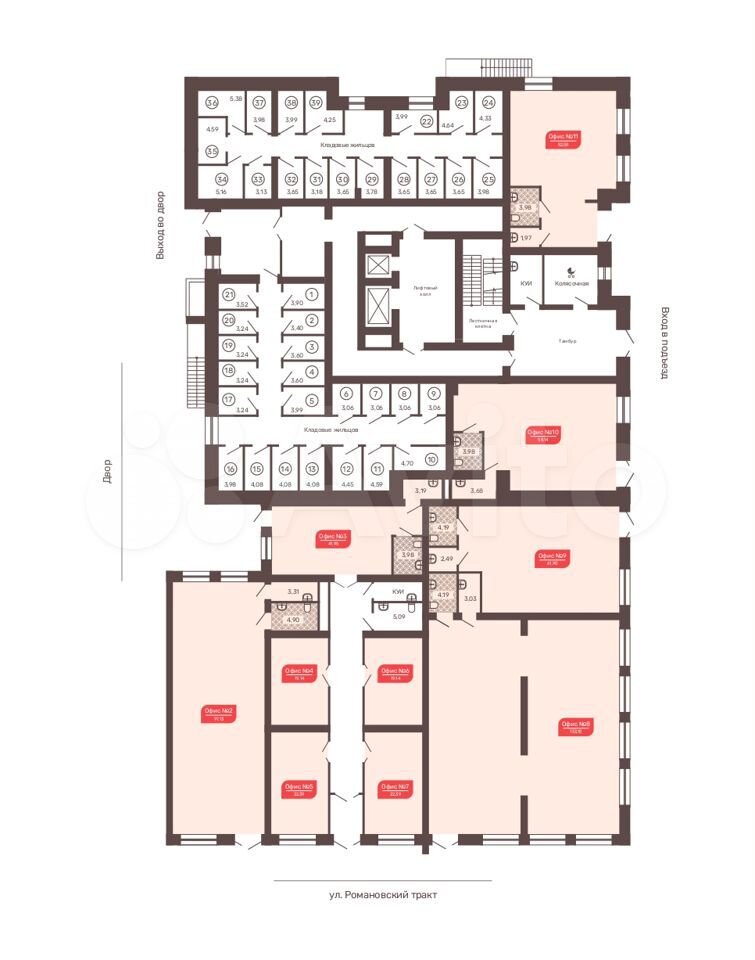 Свободного назначения, 58 м²