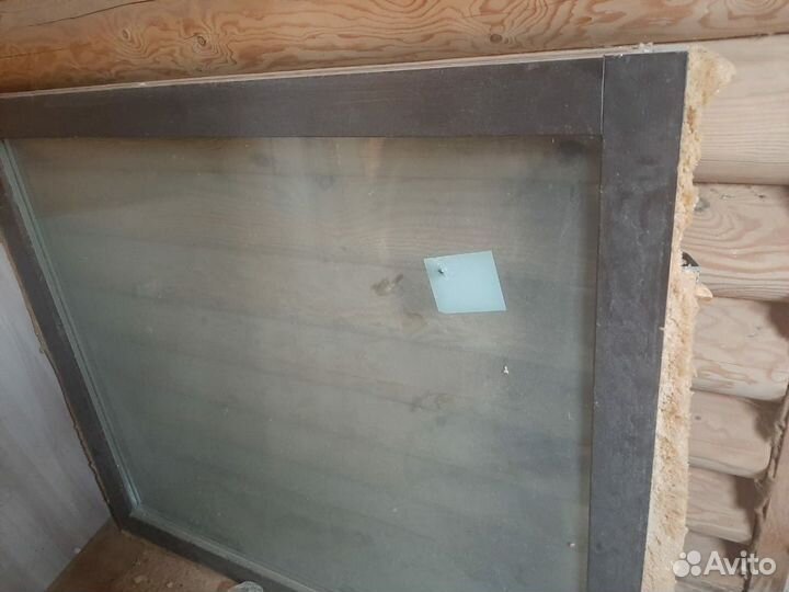 Окно деревянное со стеклопакетом