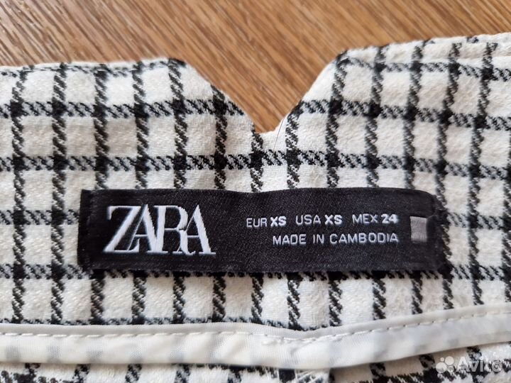 Женские брюки в клетку Zara, 42 размер