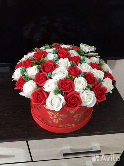 Букет 55 мыльных роз