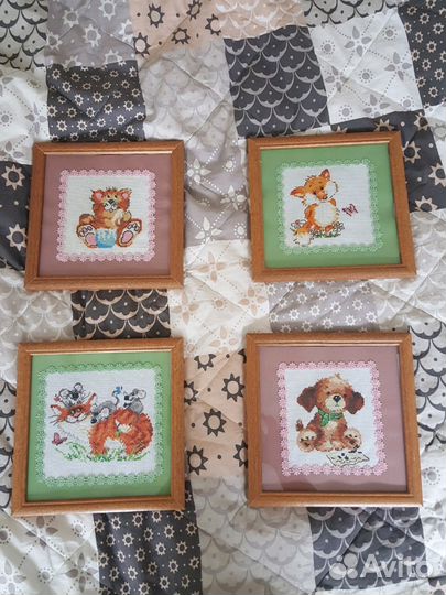 Вышивки в рамках