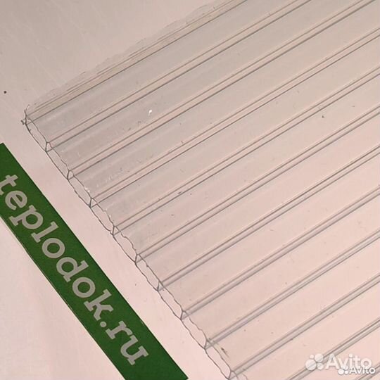 Поликарбонат сот. б/ц, 4/500, 6х2,1, Полигаль/Киви