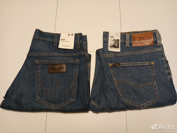 Джинсы Lee/Wrangler 36/30-32-34-36