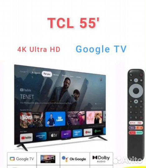 SMART телевизор TCL 55P637 новый