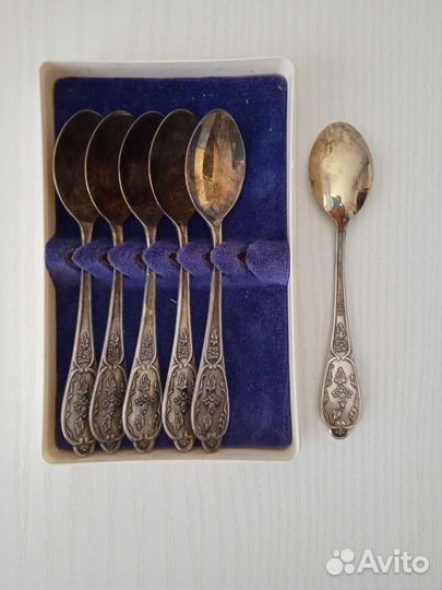 Мельхиоровые чайные ложки СССР, ложки,вилки СССР