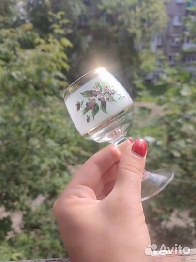 Бокалы, Фужеры Чехословакия 60-70-е Богемия