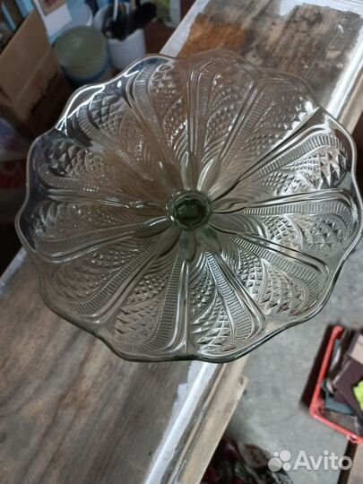 Ваза для фруктов на ножке СССР