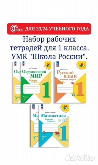Рабочие тетради 1 класс школа россии