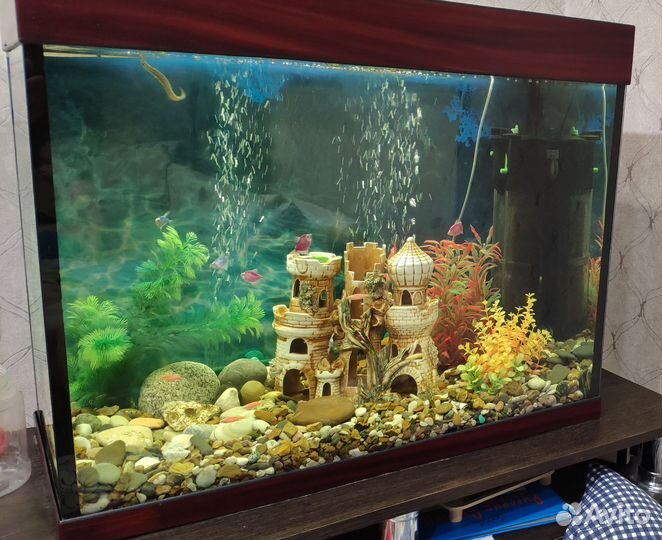 Декор в аквариум, замок