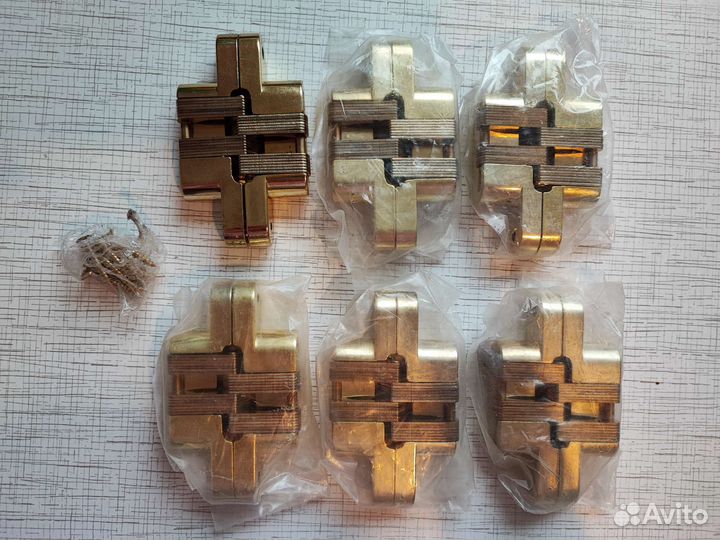 Скрытые дверные петли. Новые 6 шт