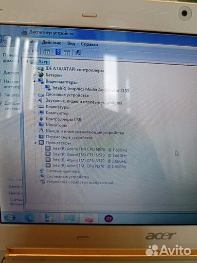 Нетбук acer aspire one