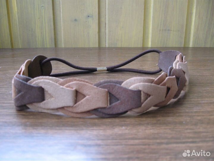 Обруч на голову женский замша