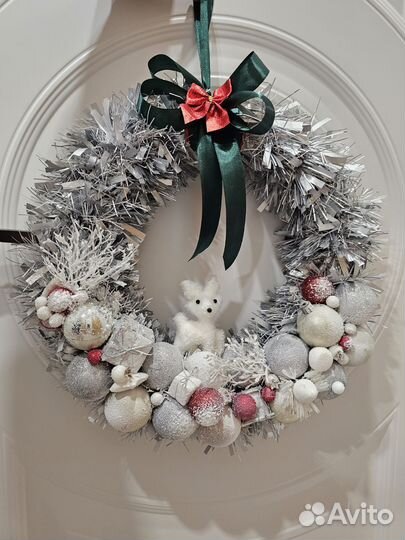 Рождественский венок ручной работы