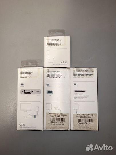 Переходники Apple Lightning Micro USB SD VGA