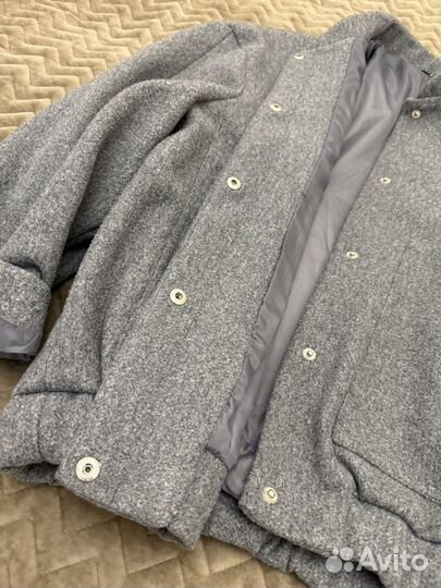 Бомбер шерсть оверсайз S-M