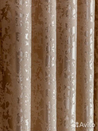 Шторы мрамор, бежевый