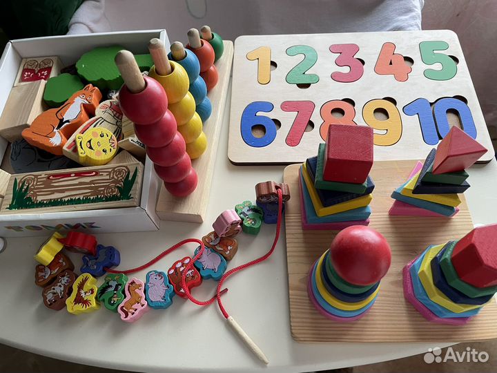Развивающие деревянные игрушки