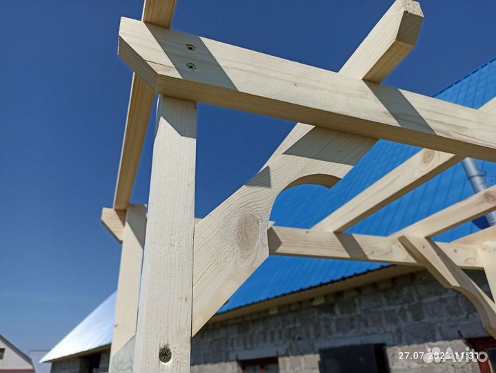 Арка садовая деревянная