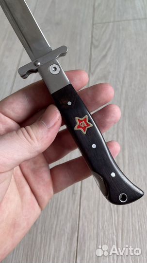 Нож Финка нквд черный складной