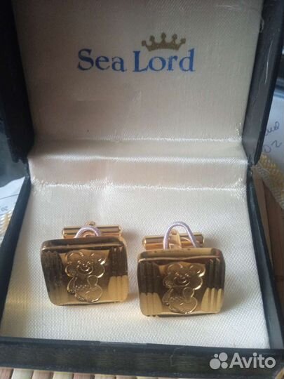 Запонки СССР Олимпийский мишка