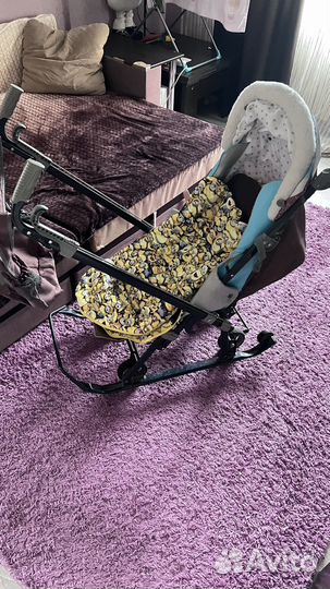 Коляска санки б/у