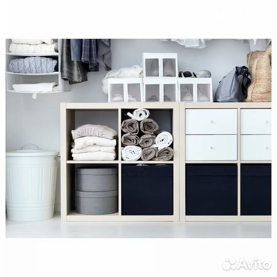 Drona IKEA 302.192.81 Коробка-вставка 33х38х33см. Чёрный